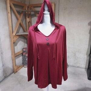 Hooded casual long sleeve top. Womans 14